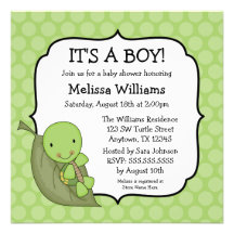 Invitations vertes de baby shower de points de tor
