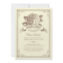 Invitations vintages universelles de réception en 
