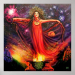 Invocation par l'iris de Lisa Poster