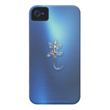 iPhone4/4S Geval van de Hagedis van het chroom Case-Mate iPhone 4 Hoesjes
