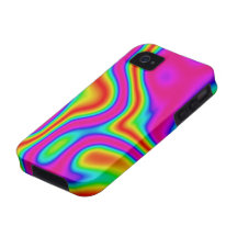 iPhone 4 van de jaren '60 Vloeibare Kleur #1 Tough Vibe iPhone 4 Case