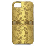 iPhone 5 Elegant Elegant Gouden Damast Bloemen iPhone 5 Case-Mate Hoesjes