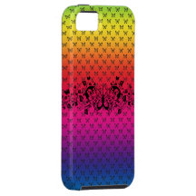 iphone 5 van de buttterflyregenboog de dekking van iPhone 5 cover