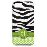 iPhone 5 van de Druk van Mongrammed Gestreepte gev iPhone 5 Case