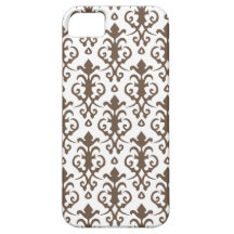 iPhone 5 van het Damast van de Likeur van de koffi iPhone 5 Case-Mate Hoesjes