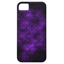 iPhone (pourpre) grunge 5 de damassé iPhone 5 Case