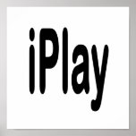 iplay zwarte tekst voor hen die spelen afdruk