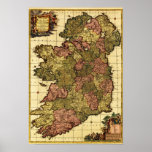 IrelandPanoramic MapIreland Posters
