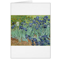 Iris de Van Gogh Carte De Vœux