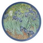 Iris de Vincent van Gogh Assiette