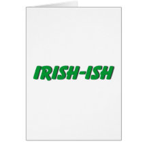 Ish irlandais carte de vœux