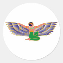 Isis déesse Egypt d'Egypte goddess Autocollants Ronds