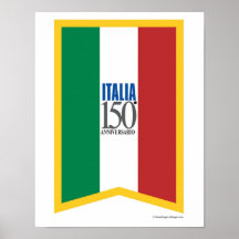 Italië 150 de Druk van de Kunst Posters