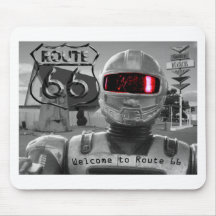 Itinéraire 66 de Giganticus B&W de robot Tapis De Souris