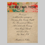Ivoire en bronze de mâle et Invitati l'épousant fl invitations