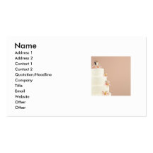 j0408867, concepteur de gâteau de mariage carte de visite