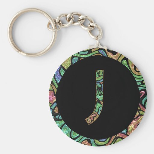 J Monogram Sleutel Hanger