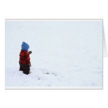 Jack dans la neige cartes de vœux
