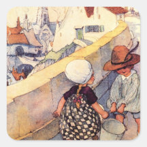 Jack et Jill Sticker Carré