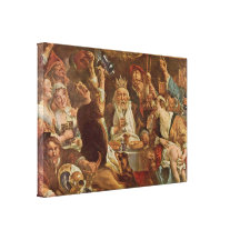 Jacob Jordaens - de Dranken van de Koning Stretched Canvas Prints