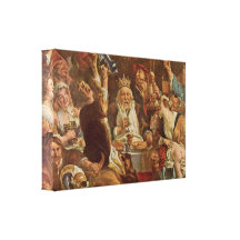 Jacob Jordaens - de Dranken van de Koning Gallerij Wrap Canvas