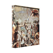 Jacopo del Conte - le baptême du Christ Impression Sur Toile