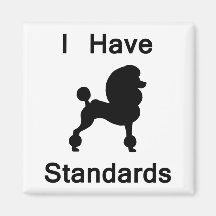 J'ai des normes (le caniche) magnets pour réfrigérateur