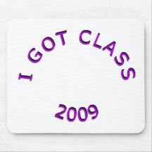 J'ai obtenu le pourpre Mousepad de la classe 2009 Tapis De Souris