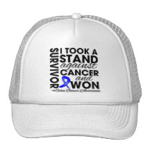 J'ai pris une position contre le cancer du colon e casquettes