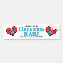J'ai secouru un Cão DA Serra de Aires (le chien ma Autocollants Pour Voiture