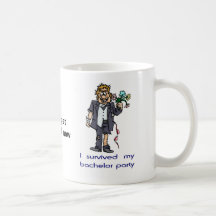 J'ai survécu à mon enterrement de vie de jeune gar mugs à café