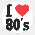 J'aime 80 ´s autocollants