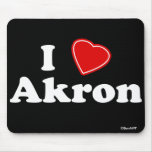 J'aime Akron Tapis De Souris