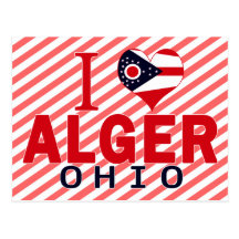 J'aime Alger, Ohio Cartes Postales