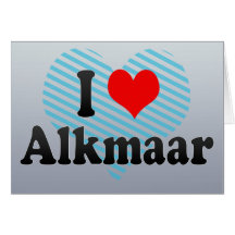 J'aime Alkmaar, Pays-Bas Carte De Vœux
