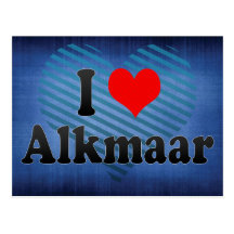 J'aime Alkmaar, Pays-Bas Cartes Postales