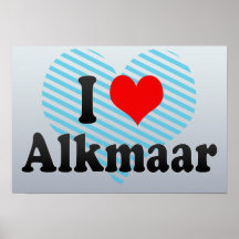 J'aime Alkmaar, Pays-Bas Posters