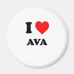 J'aime Ava Magnets Pour Réfrigérateur