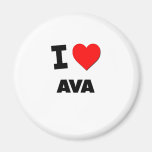 J'aime Ava Magnets Pour Réfrigérateur