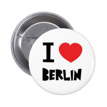 J'aime Berlin Pin's Avec Agrafe