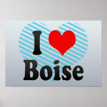 J'aime Boise, Etats-Unis Affiche