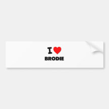 J'aime Brodie Adhésif Pour Voiture