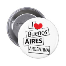 J'aime Buenos Aires Badges