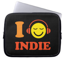 J'aime (coeur) la douille souriante d'ordinateur p housses pour  ordinateur portable