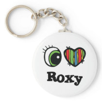 J'aime (coeur) Roxy Porte-clé