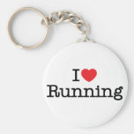 J'aime courir porte-clef