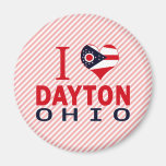 J'aime Dayton, Ohio Magnets Pour Réfrigérateur
