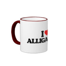 J'AIME DES ALLIGATORS MUGS