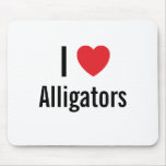 J'aime des alligators tapis de souris