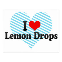J'aime des baisses de citron carte postale